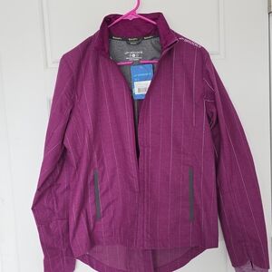 Brooks Women's Plum Pinstripe Utility Jacket